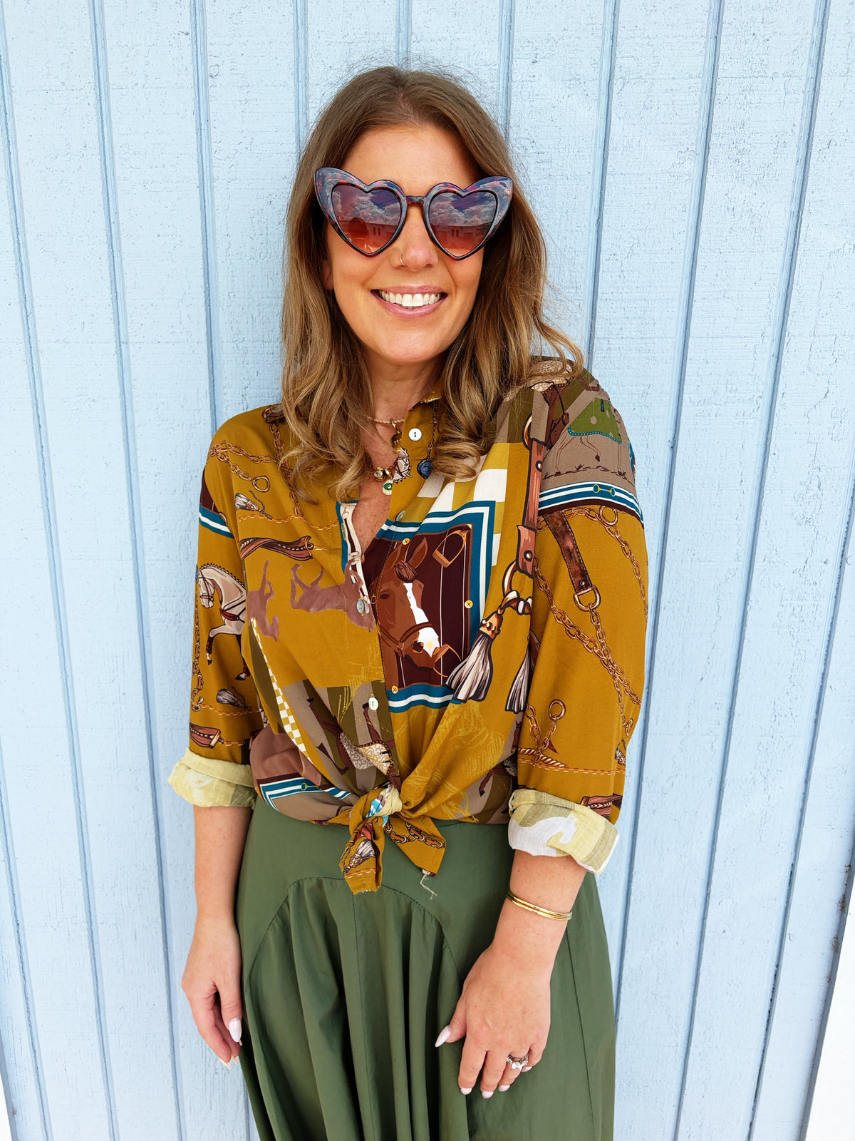Olivia Top in Mustard