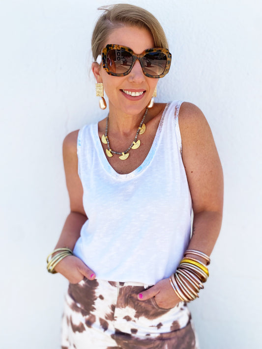 Emma Tank in White