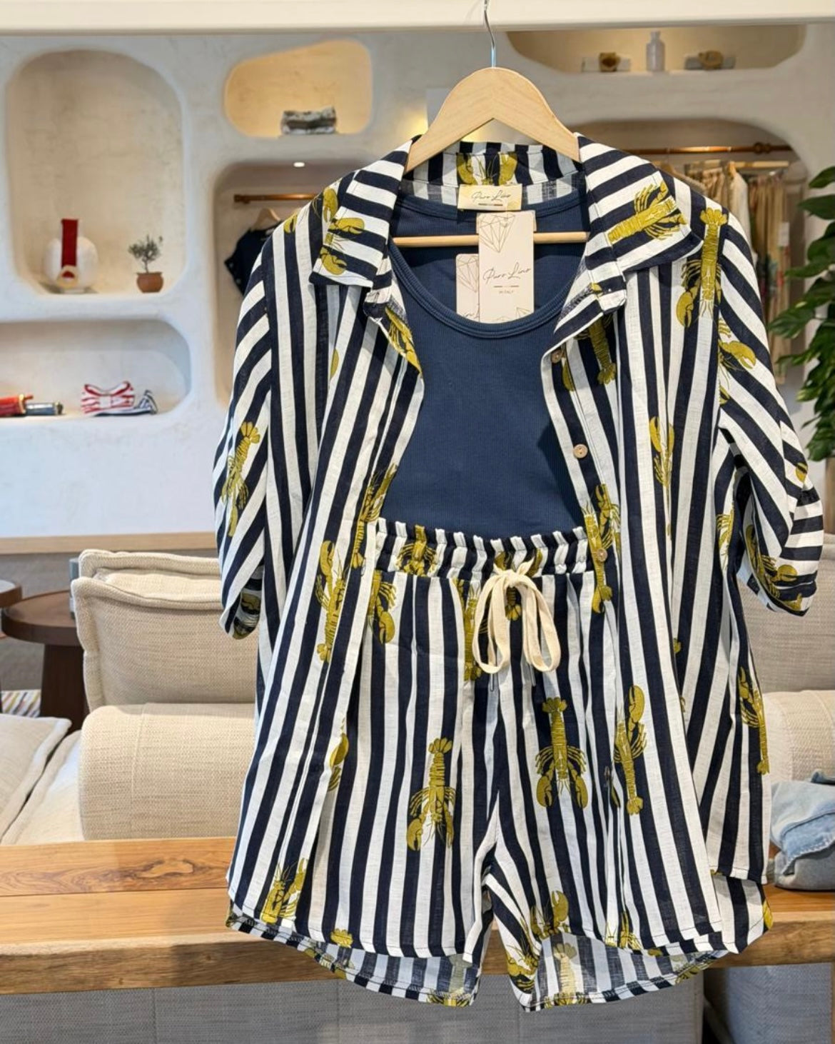 Lobster Navy Top