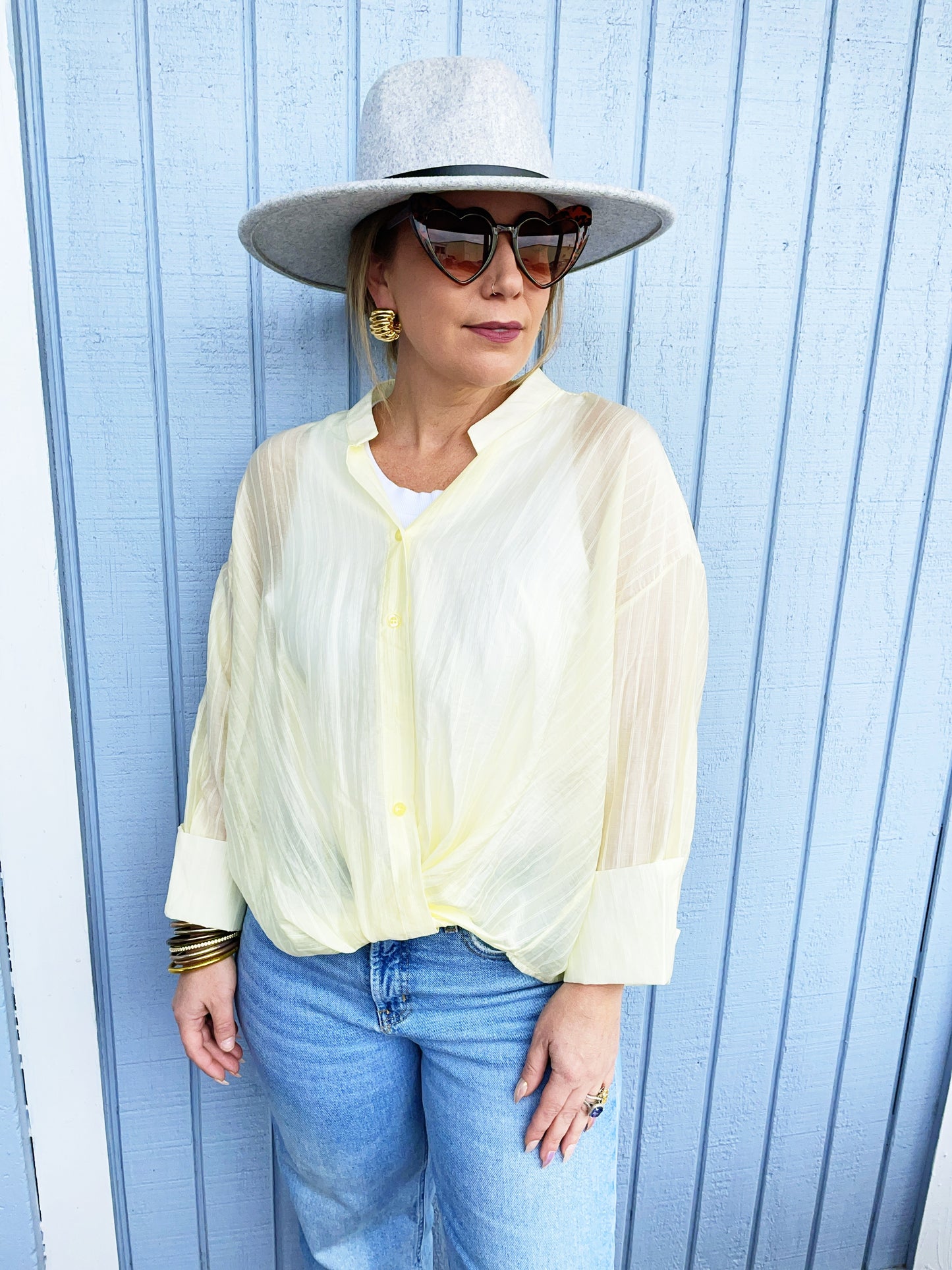 Suzanne Top in Yellow *on sale