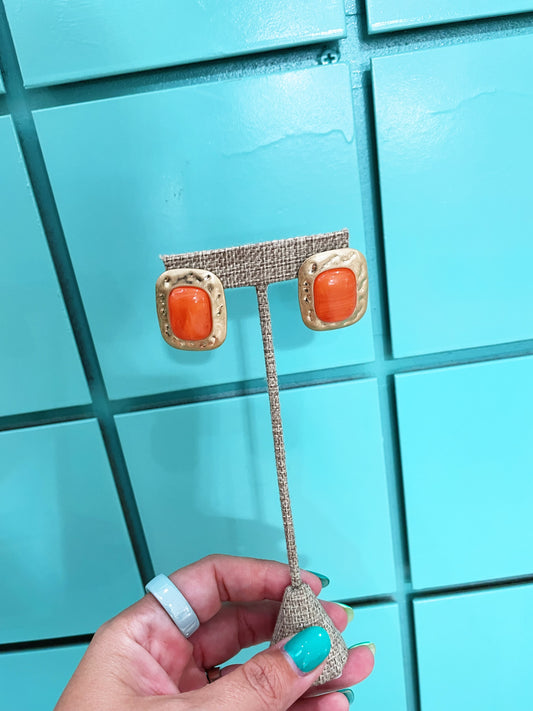 Tessa Earrings Orange