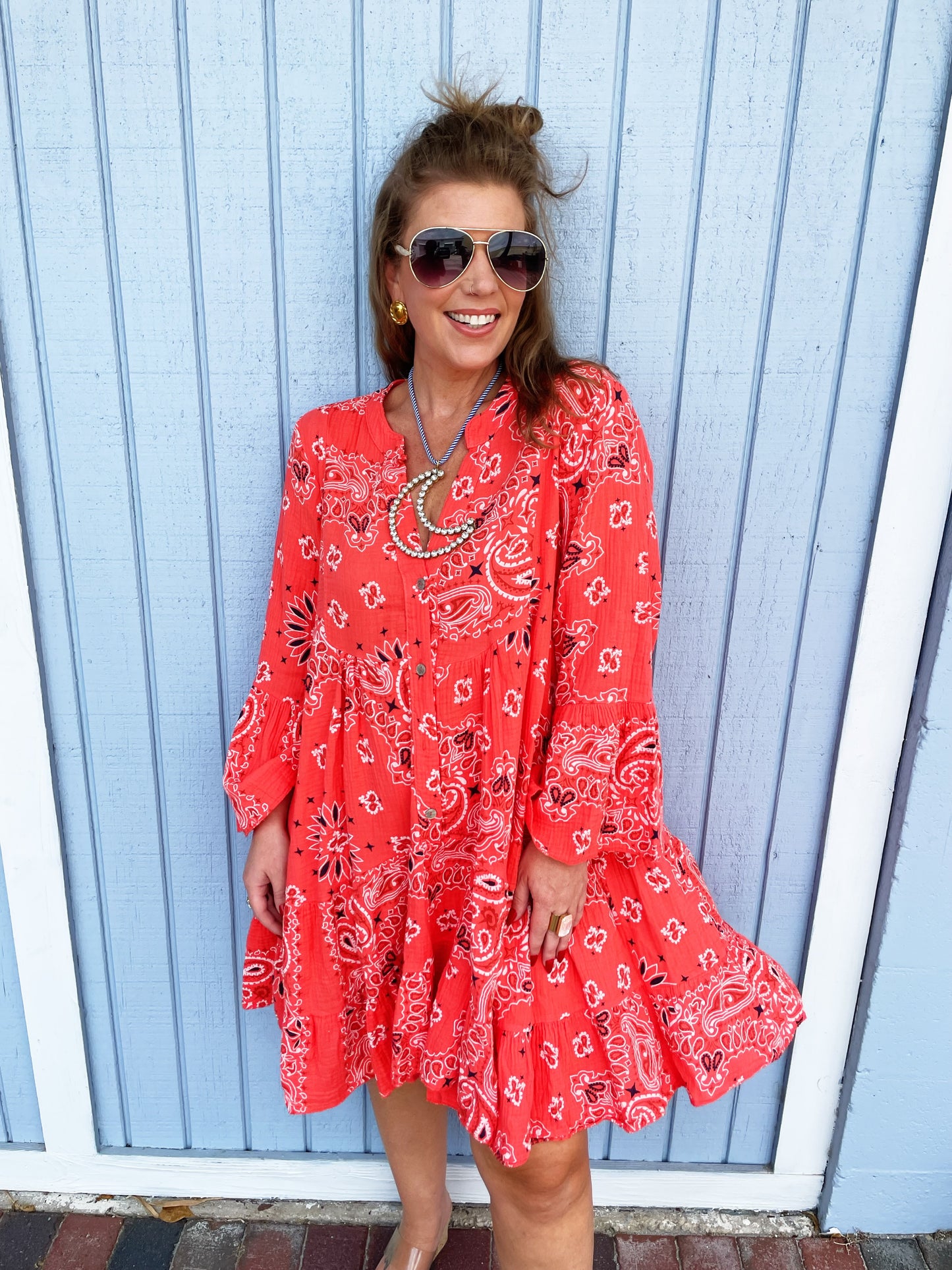 Bondi Dress Red
