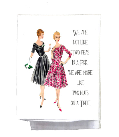 Tea Towel - Two Peas In A Pod