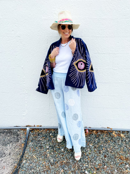 Phoebe Pant in Light Blue