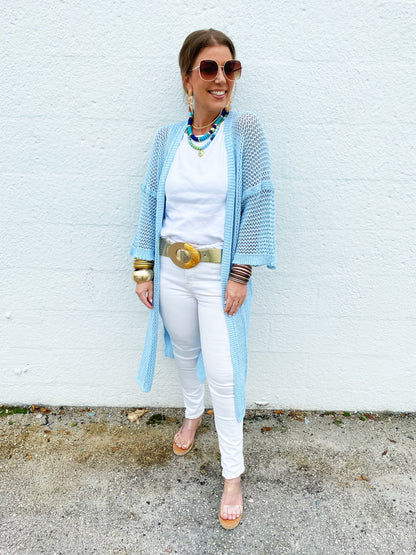 Sharon Sweater in Baby Blue