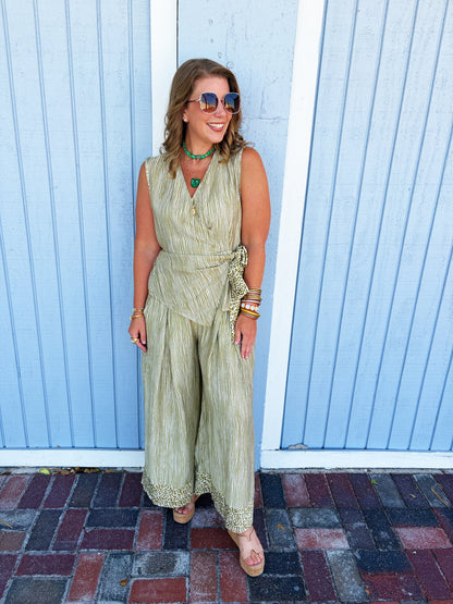 Cheetah Olive Pant