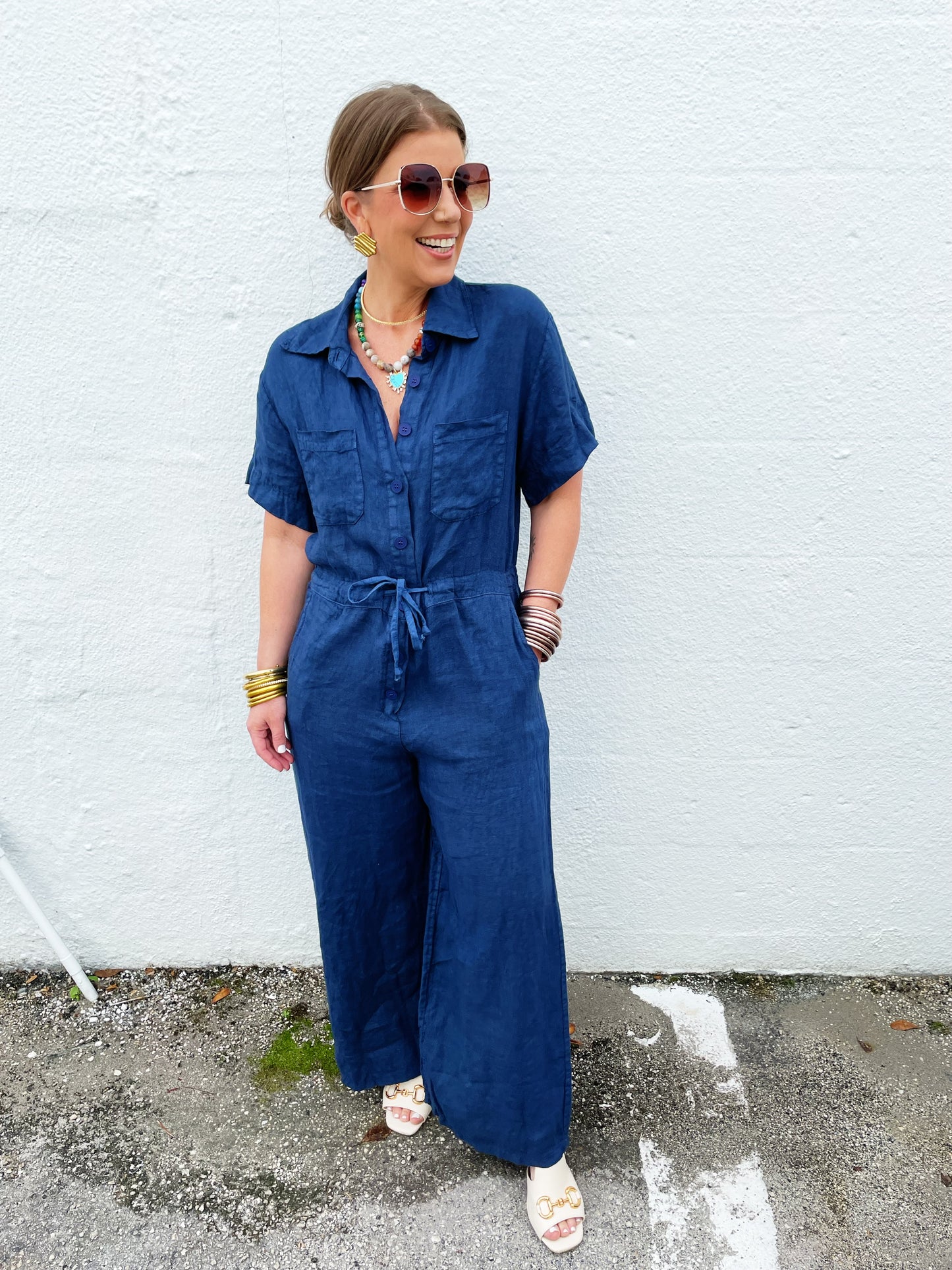 Bailey Jumpsuit in Navy