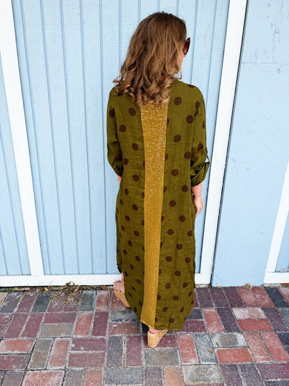 Lottie Dress in Olive