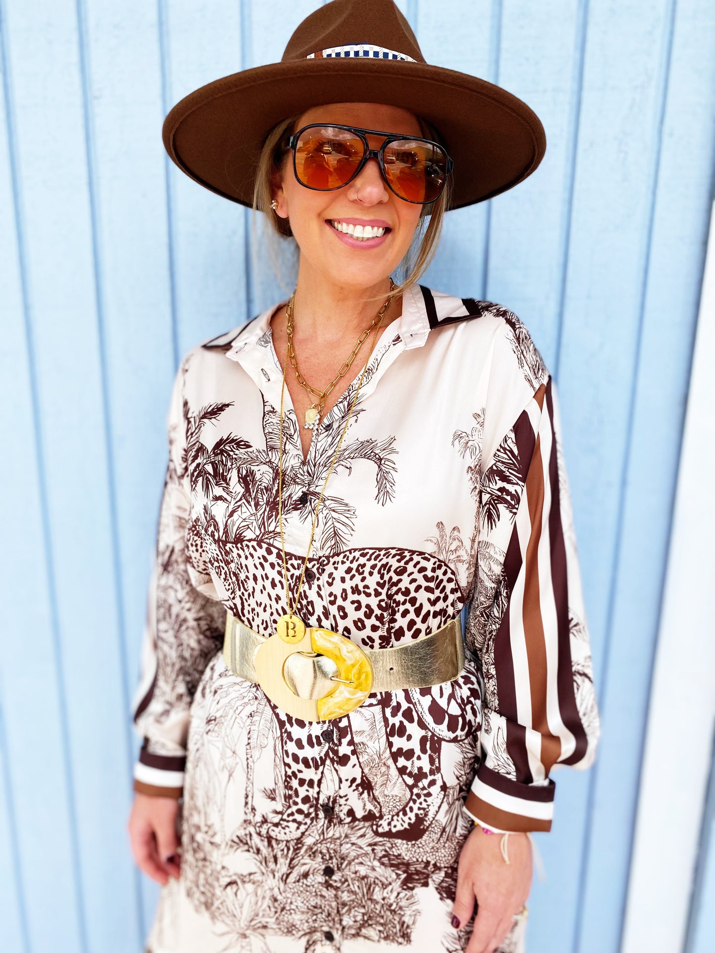 Camilla Dress in Brown