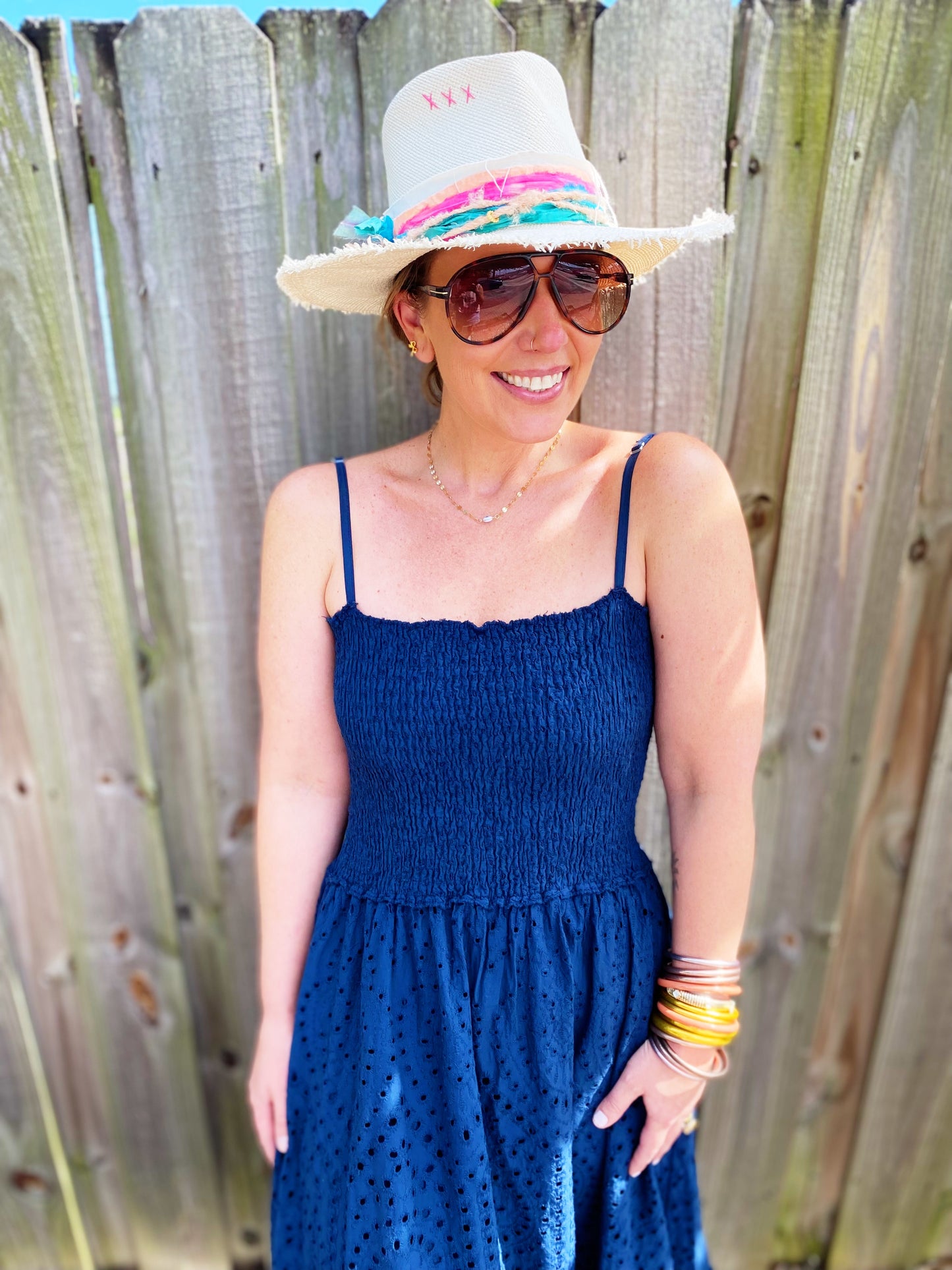 Celia Dress in Navy