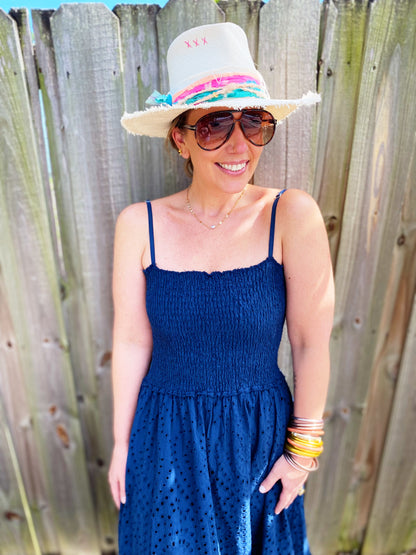 Celia Dress in Navy