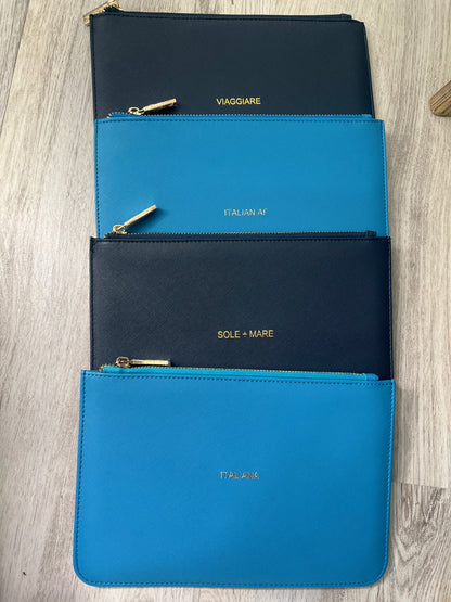 Carina Pouch (Multiple Colors & Sayings)
