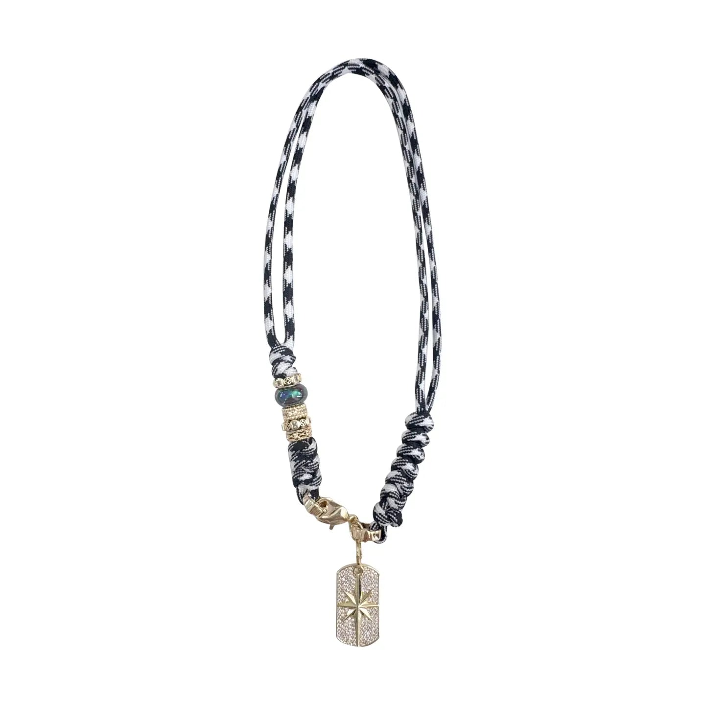 Jackie Black Rope Necklace