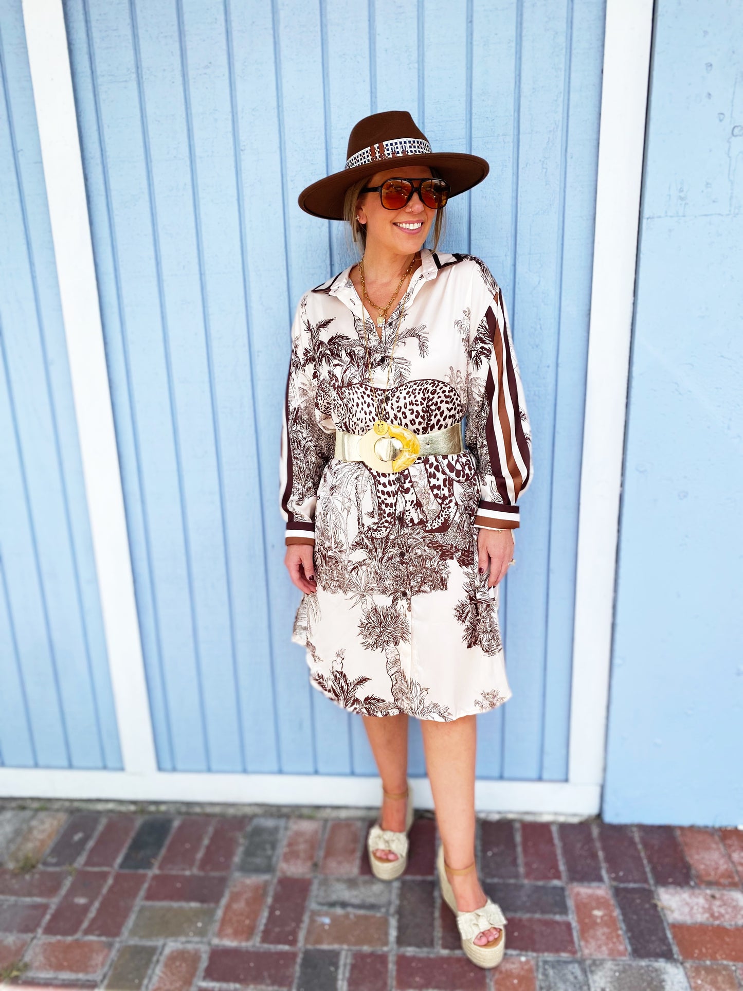 Camilla Dress in Brown