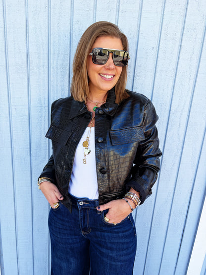 Croc Vegan Jacket