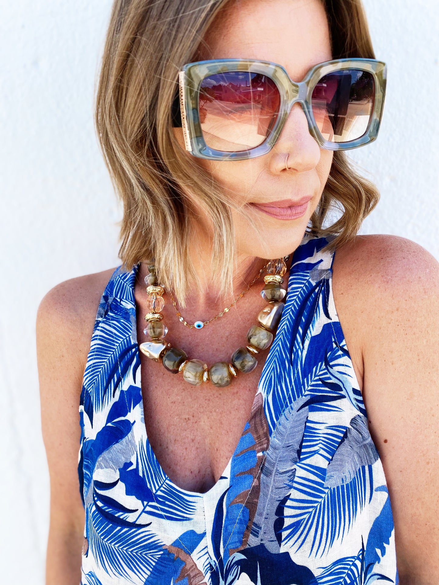 Penny Jumpsuit Blue *FINAL SALE