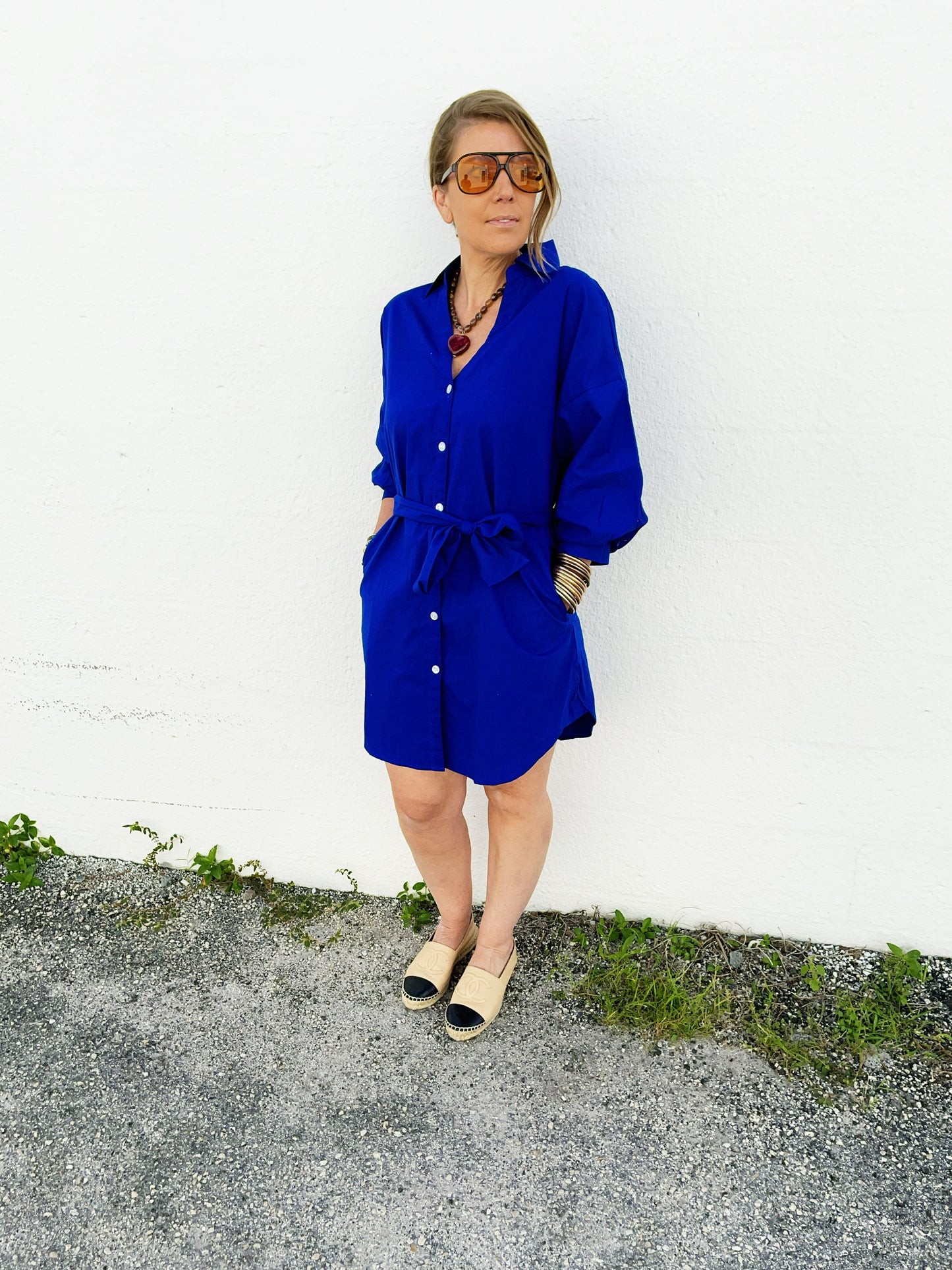 Ansel Dress in Royal Blue