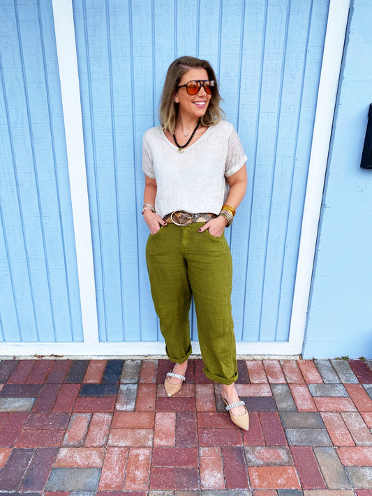 Linda Linen Pant