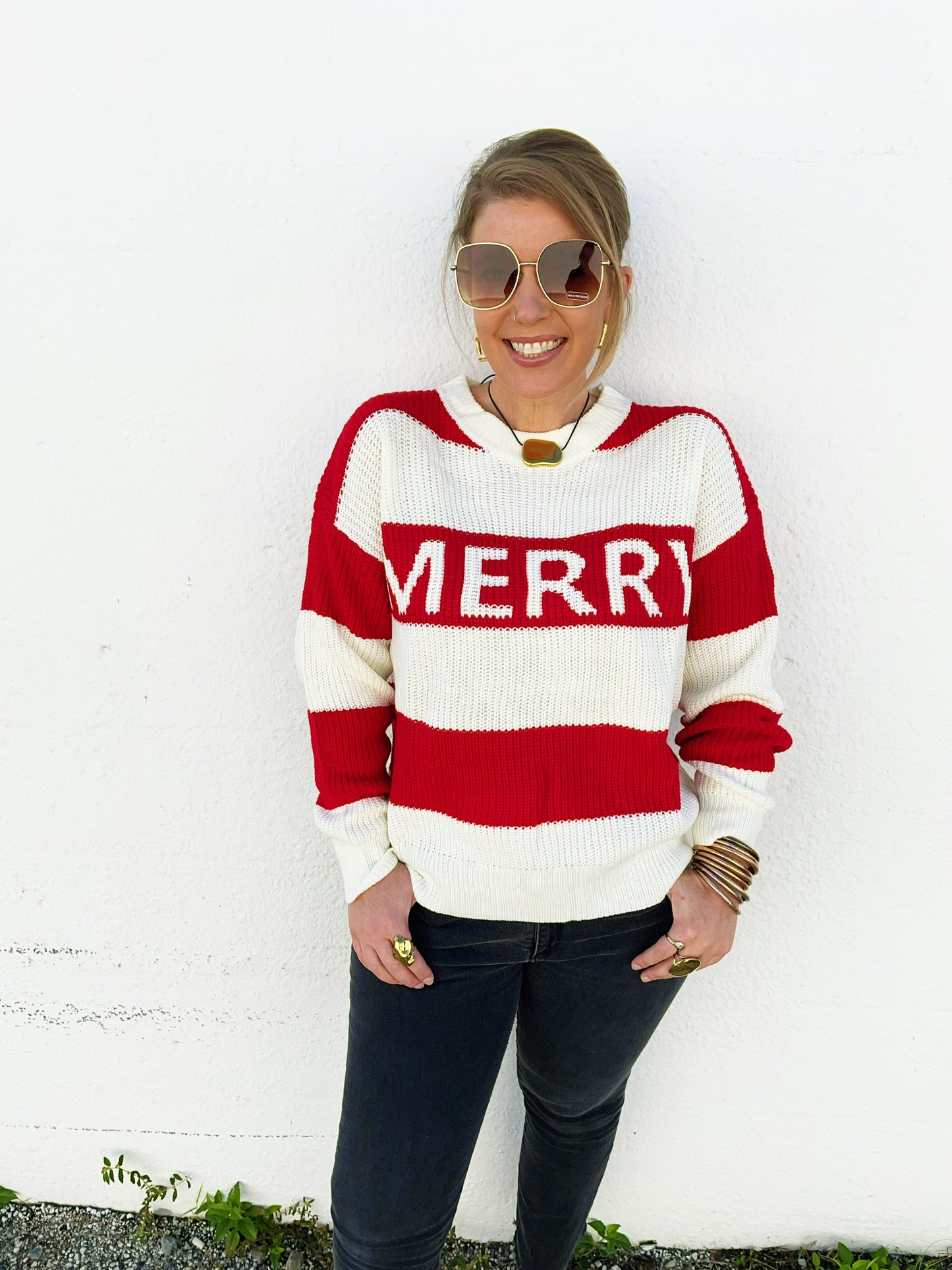 Christmas Merry Lettering Sweater