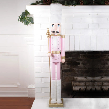 Pink 4ft Nutcracker- not available for shipping- in store pick up only