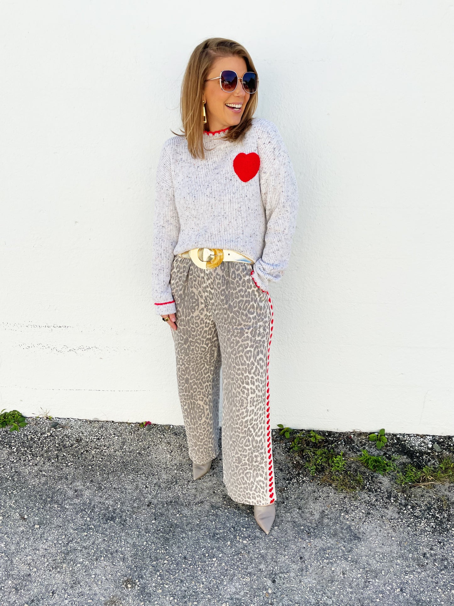 Lulu Heart Sweater S/M