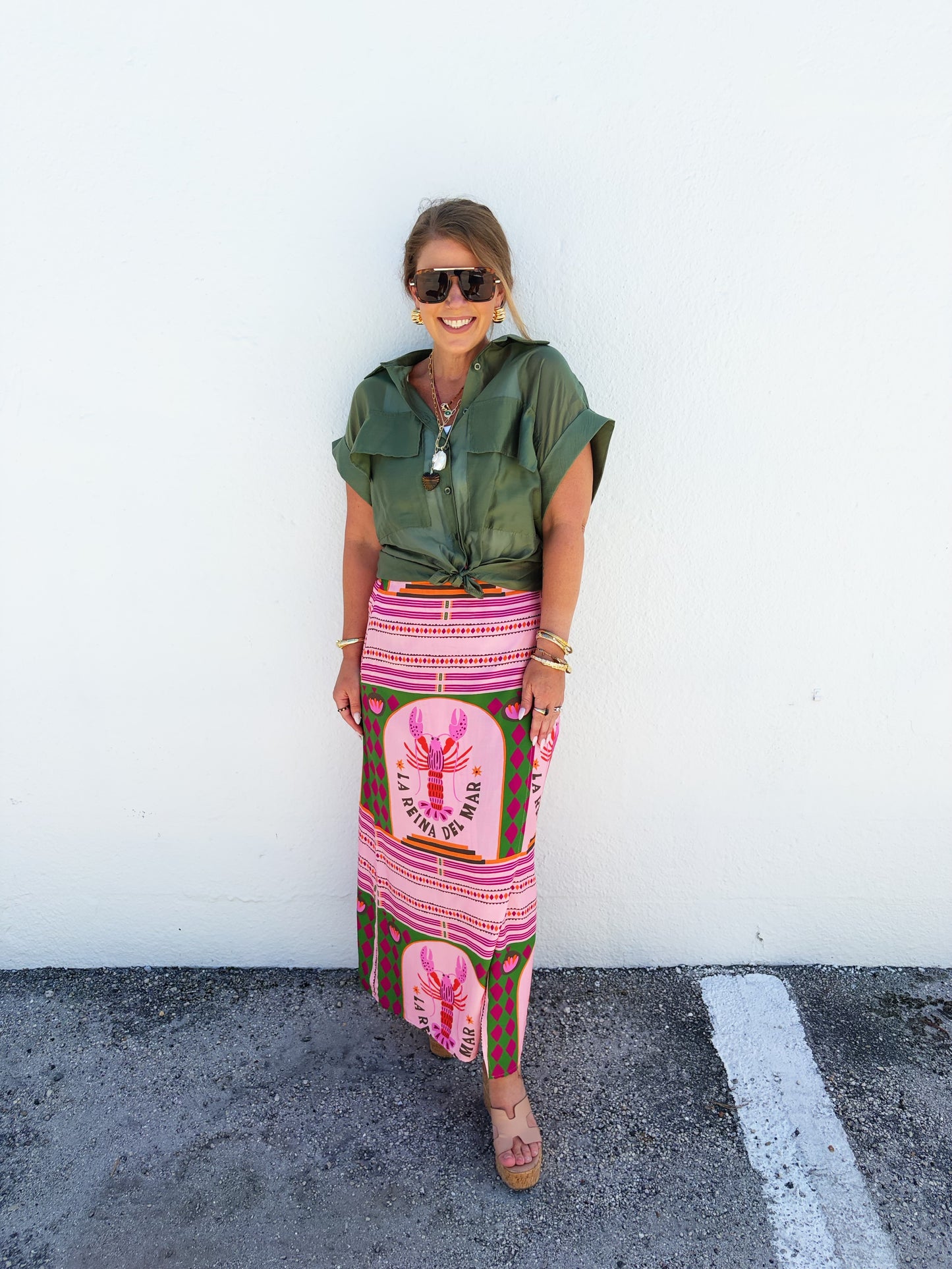 Loni Long Wrap Skirt