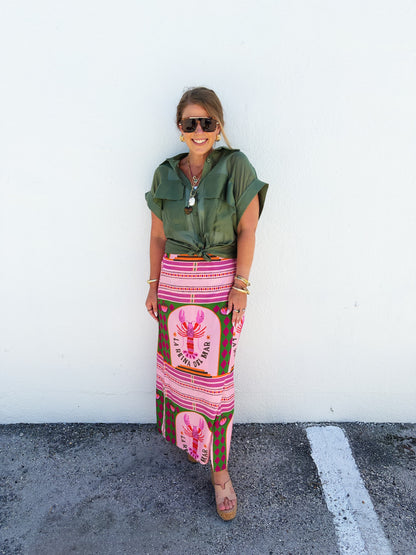 Loni Long Wrap Skirt