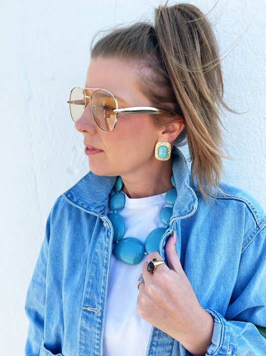 Tessa Earrings Blue