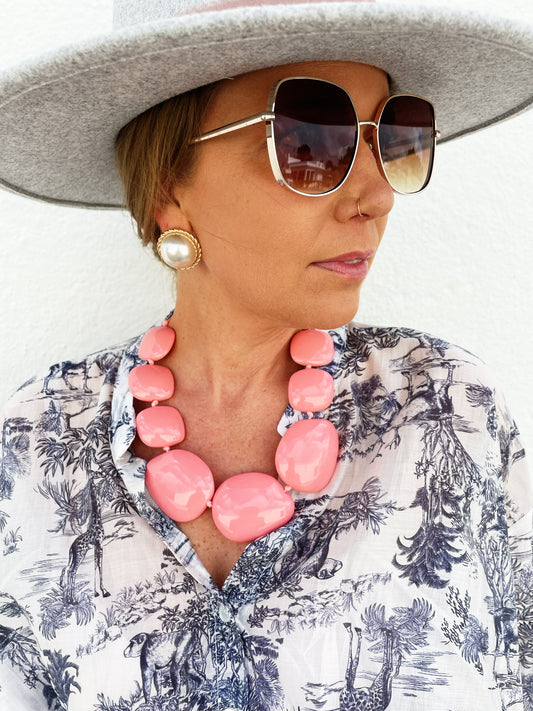 Charlotte Necklace Pink