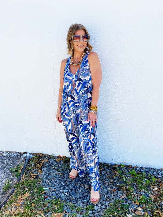 Penny Jumpsuit Blue *FINAL SALE