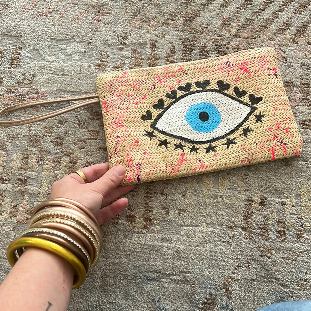 Hand Painted Wristlet