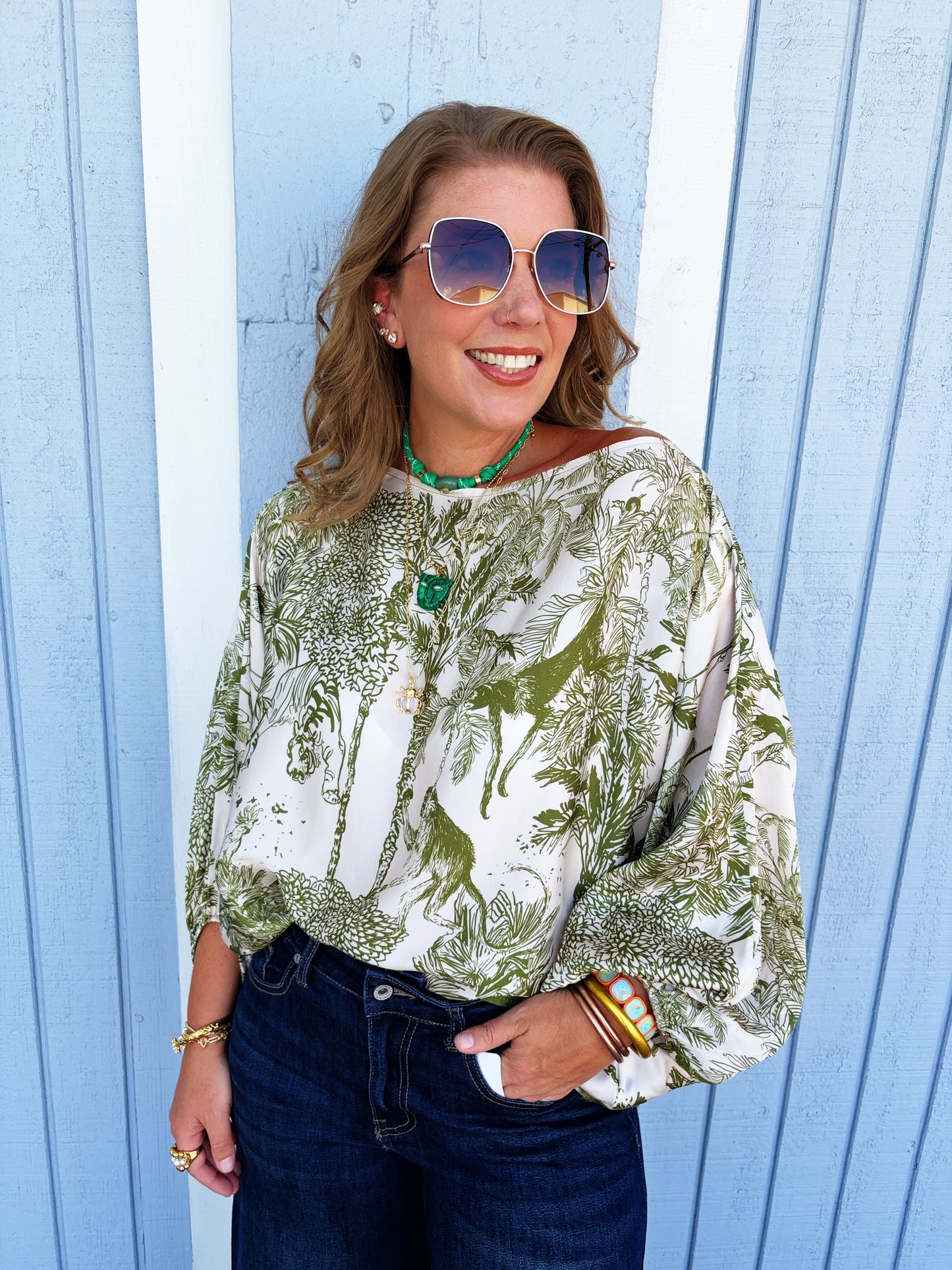 Stacey Blouse in merlot