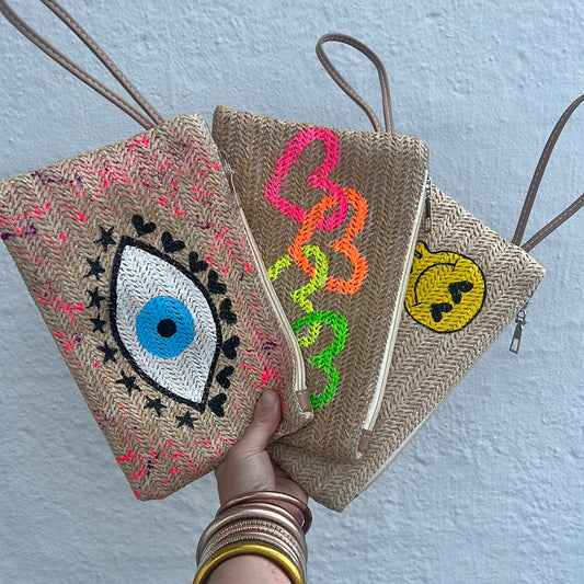 Hand Painted Wristlet