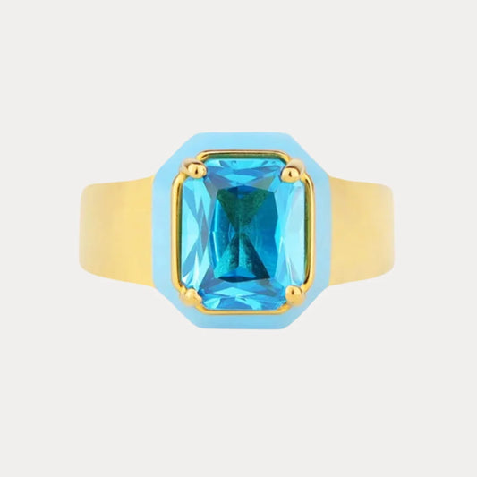 Cushion Azure Ring