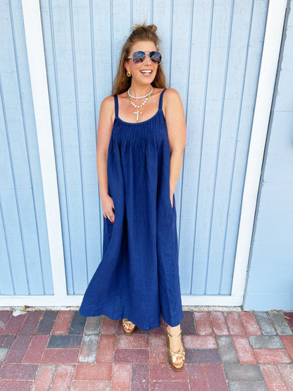 Maya Dress in Navy