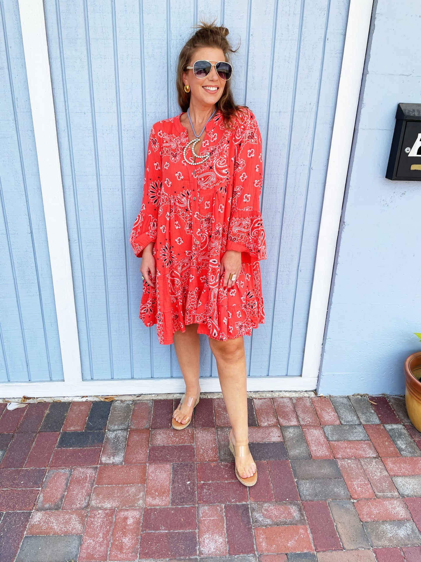 Bondi Dress Red