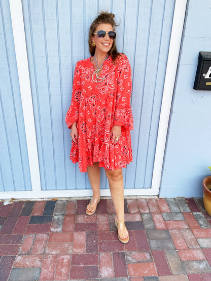 Bondi Dress Red