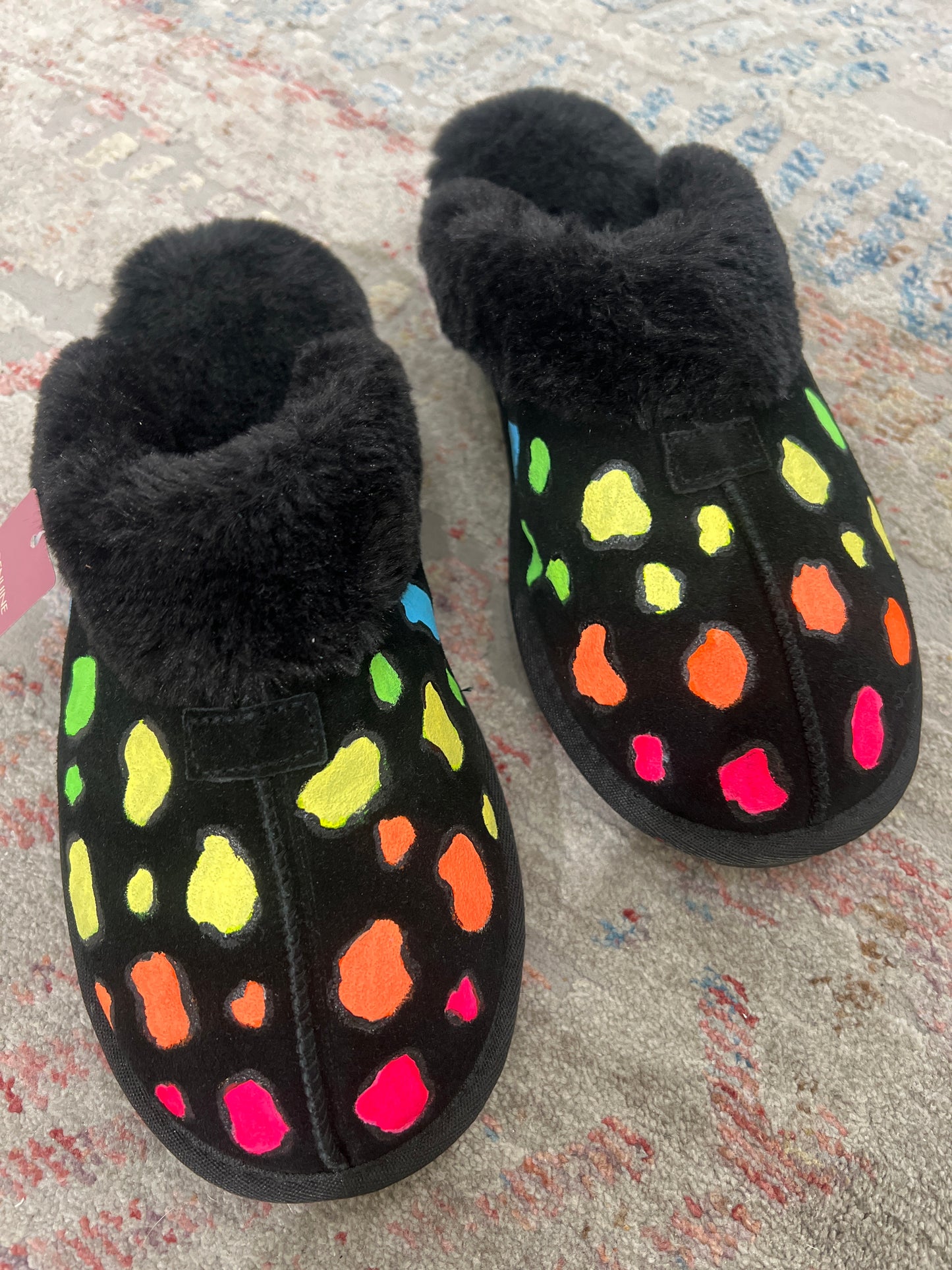 Hand Painted One Of a Kind Slipper