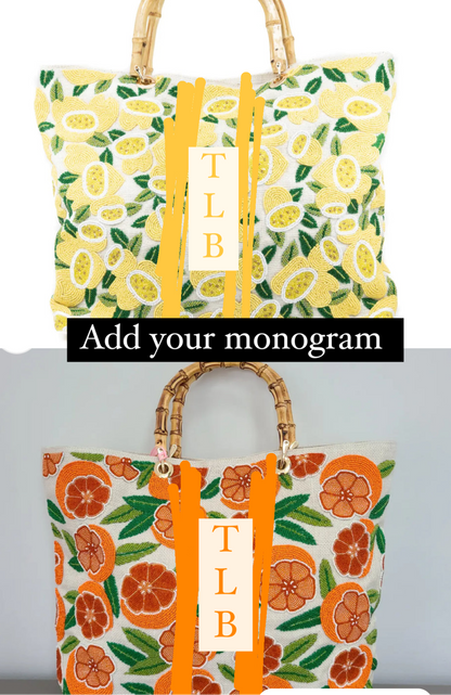 Fruits Galore Bag **Custom Bag**Add your Monogram