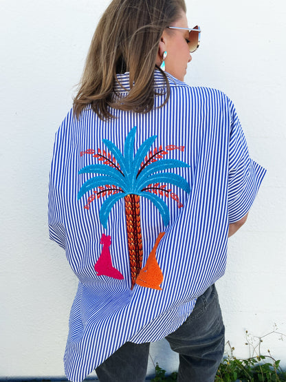 Ericka Top- Dark Blue