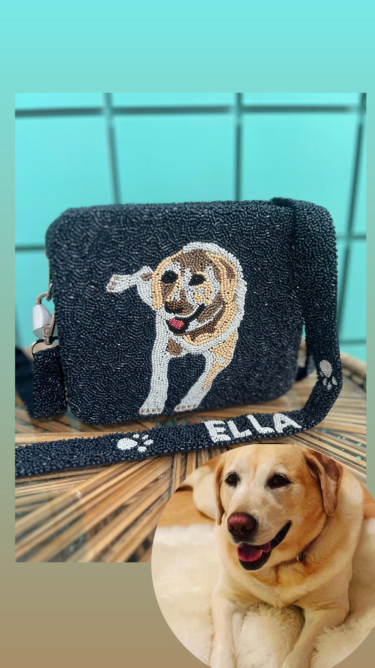 Custom Beaded Pet Bag