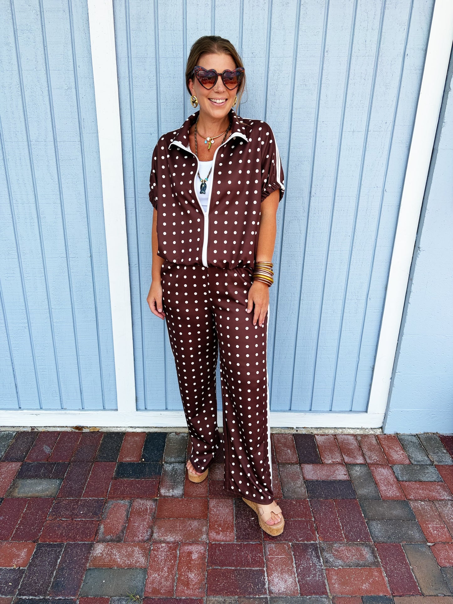 Pate Brown Top & Pants