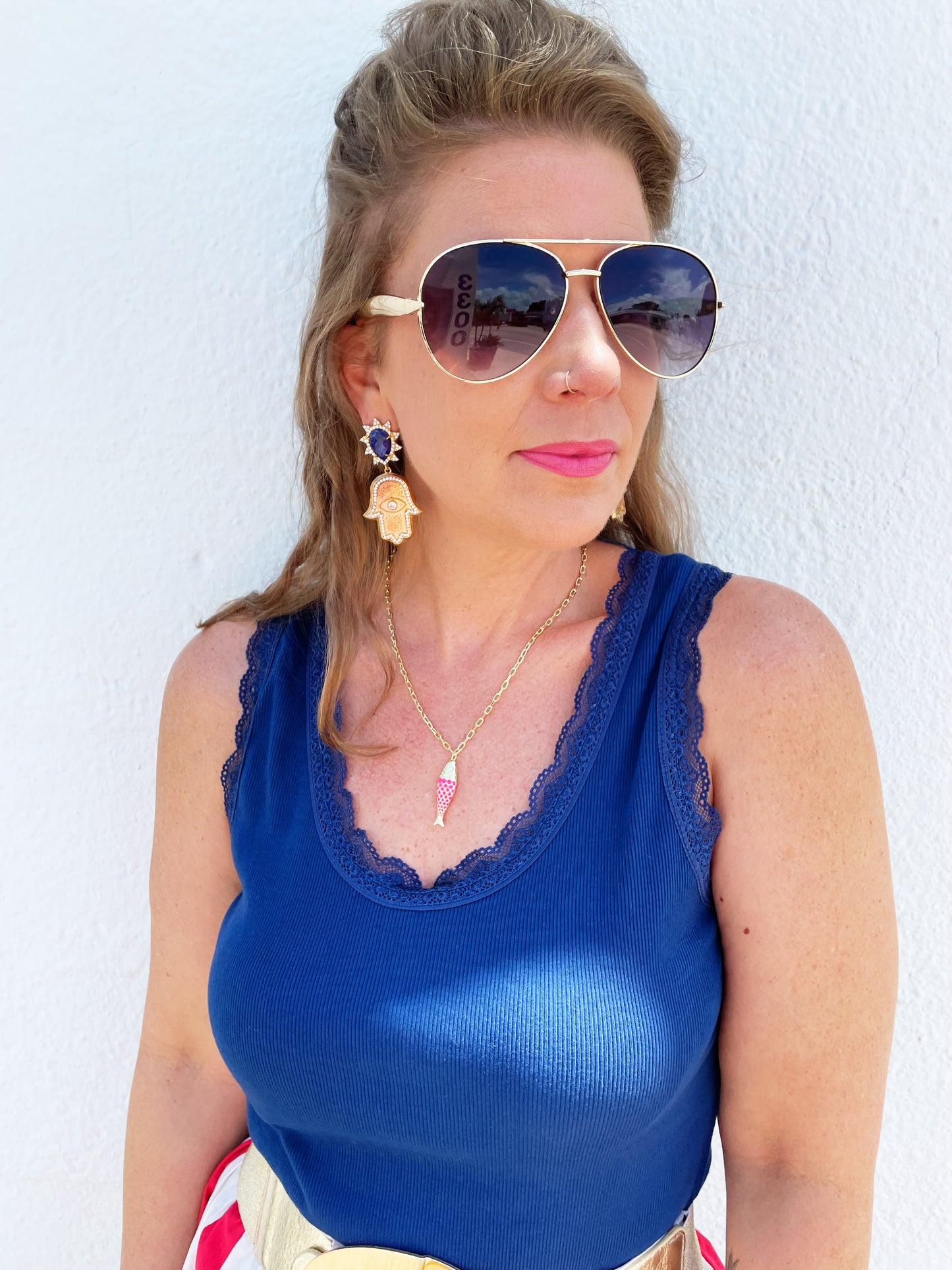 Pink Fishy Necklace FINAL SALE