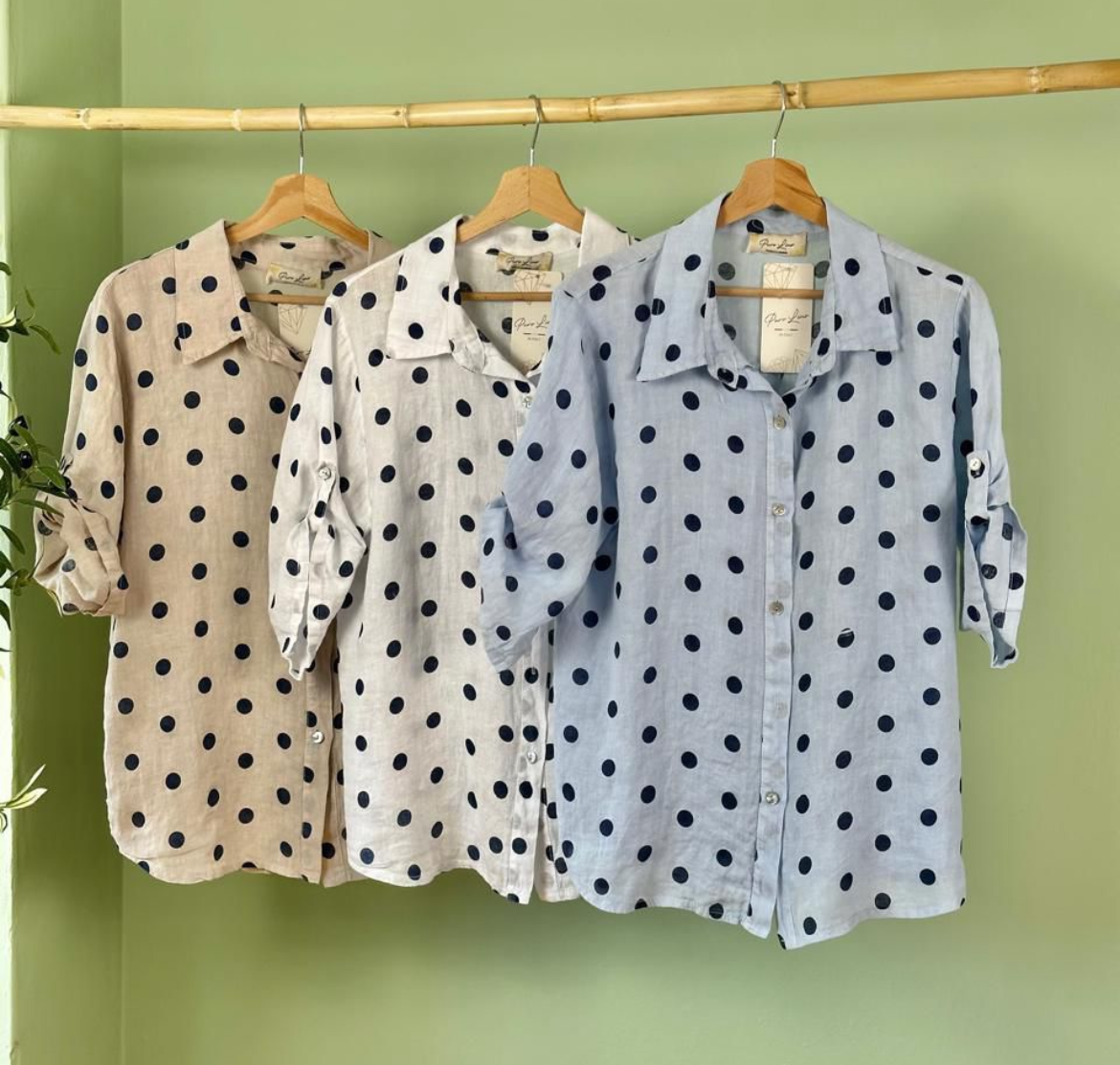 Paulette Polka Dot Top
