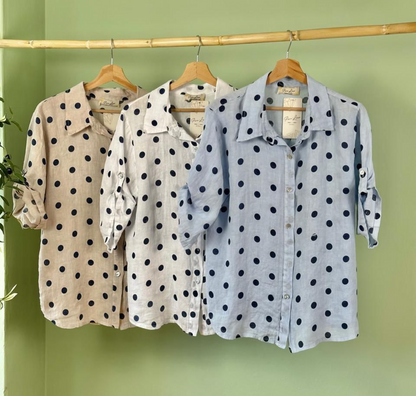 Paulette Polka Dot Top