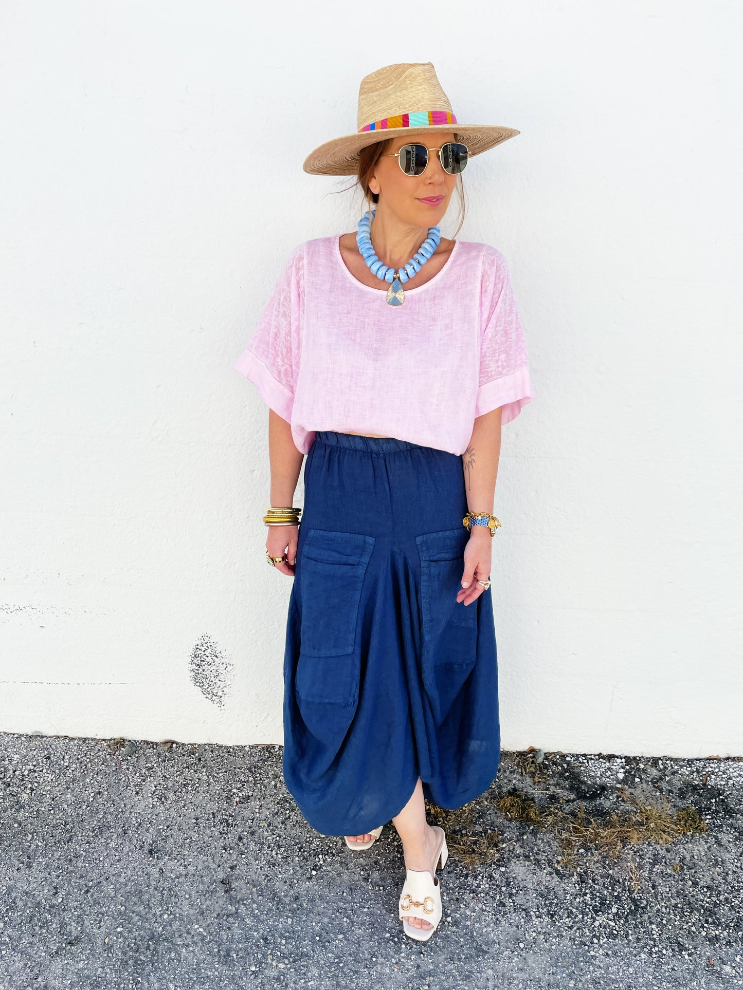 Pawley Skirt in DK Blue