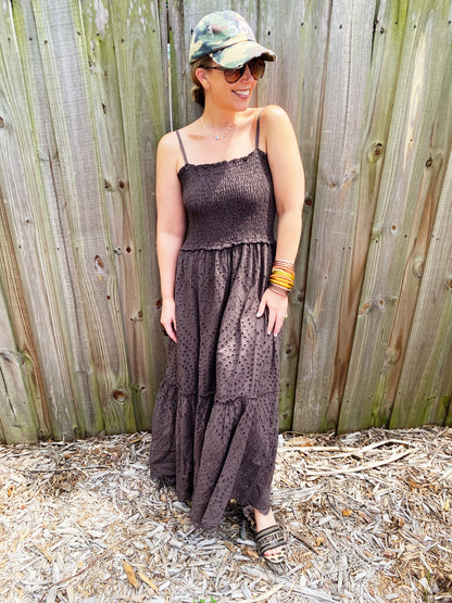 Celia Dress in Brown