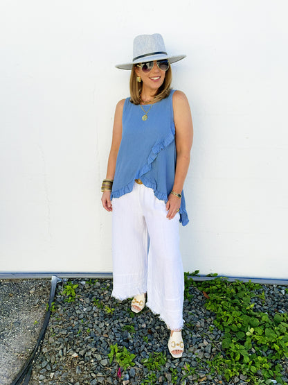 Scottie Top in Baby Blue