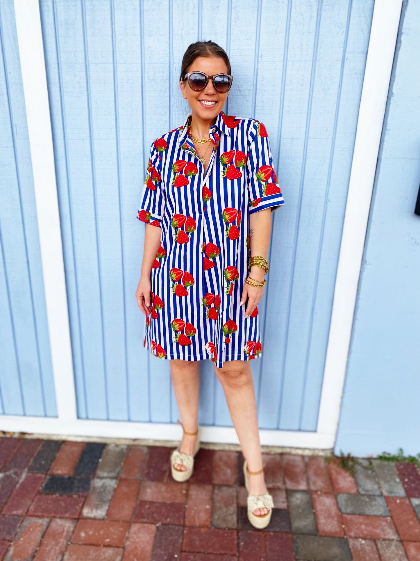Maxine Strawberry Dress