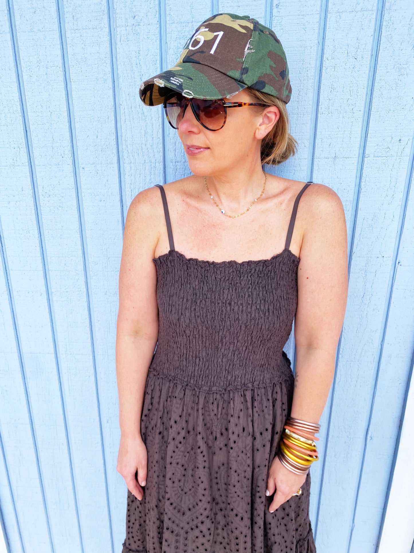 Celia Dress in Brown